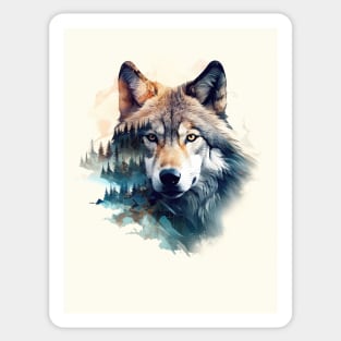 Mystic Wolf Sticker